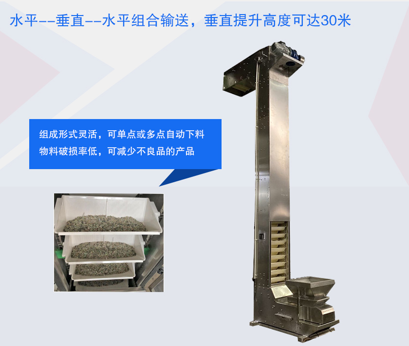 具有提升高度高、防破碎、多點(diǎn)下料等特點(diǎn)